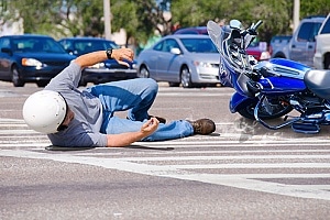 a man who got into a motorcycle accident and knows what to do after