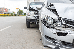 Car accident involving two cars