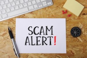 Online scams are a major problem