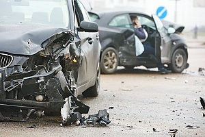 damages from a bad car accident between two cars