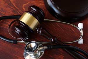 Gavel and stethoscope representing Taos personal injury representation